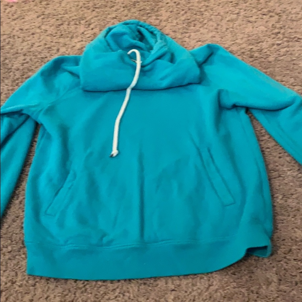 Blue Nike cowl neck